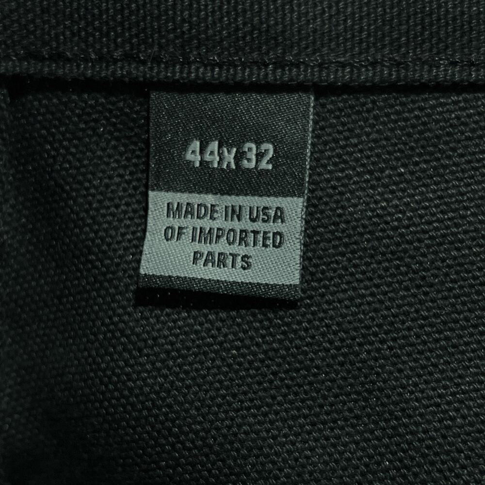 Carhartt Loose Fit 44 x 32 Firm Duck Double-Front Utility Work Pant B01-M BLK - Picture 12 of 13